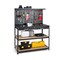 48-inch Workbench with Pegboard, 2 Drawers Top & Bottom Shelves for Tool Organization